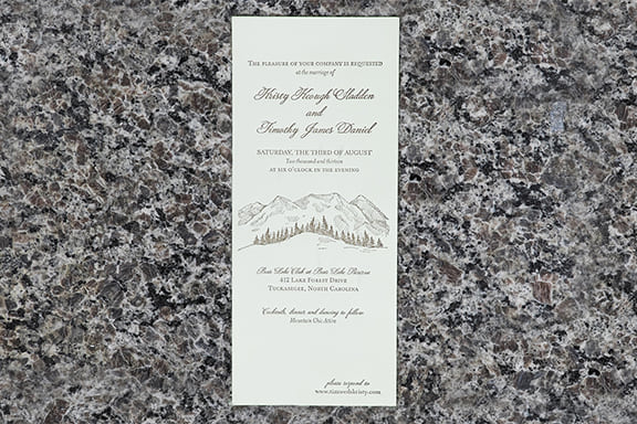 Mountain Retreat Invitation