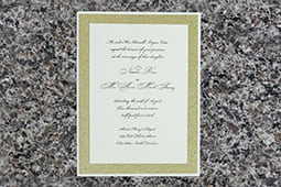 Gold Sparkle Invitation