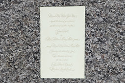 Hand Cillagraphy Invitation