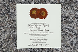 Orange Cosmos Invitation