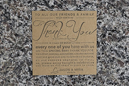 Millenium Thank You Card